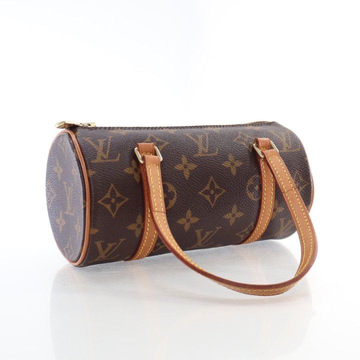 Louis Vuitton ハンドバッグ ブラウン　パピヨン LOUIS VUITTON パピヨン ダミエ PM ハンドバッグ ブラウン ゴールド