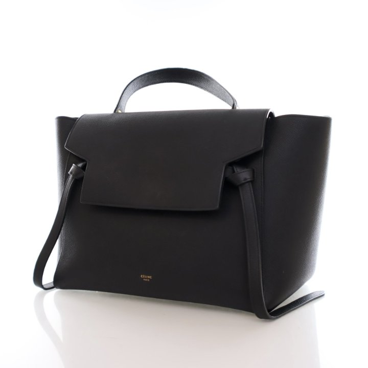 【CELINE】BC-12 BELT ブラック CELINE BC-12 65MM BELT in Taurillon Leather | REVERSIBLE