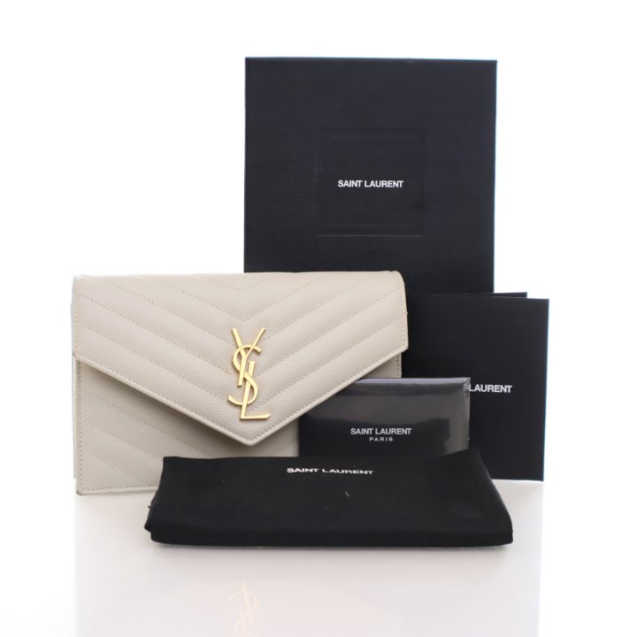 Saint Laurent (YSL) Cassandre Chain Wallet (WOC) - Luxe Du Jour