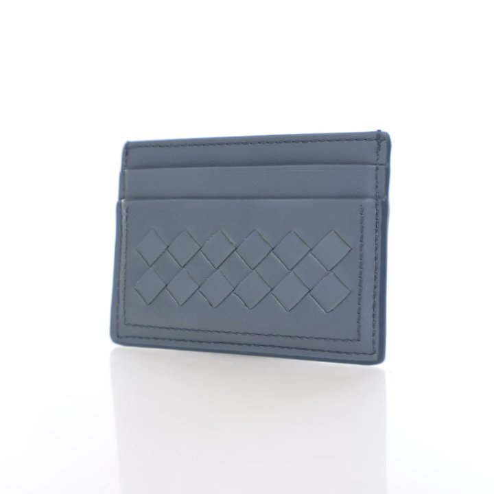 ★BOTTEGA VENETA★ Intrecciato Card Holder Midnight Blue 607 Bottega Veneta Intrecciato Cardholder - Luxe Du Jour