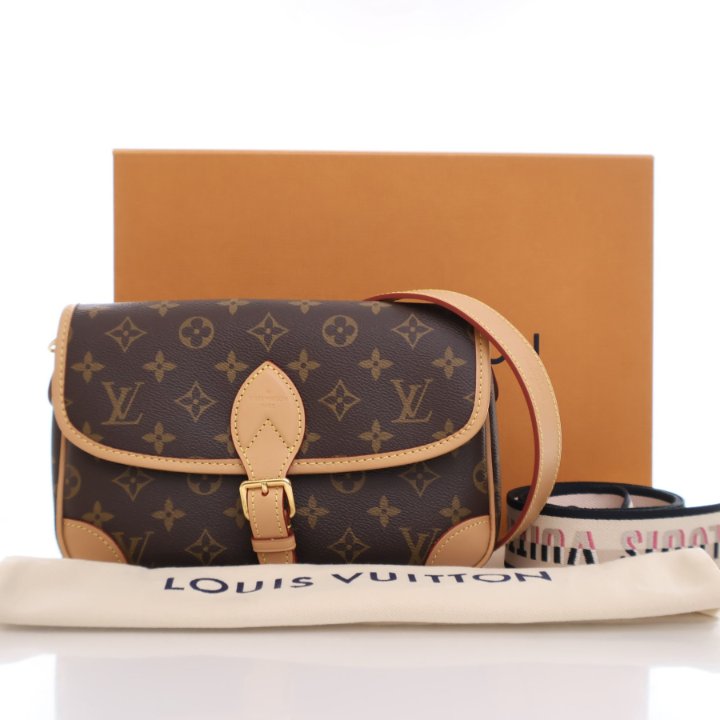 大人カジュアル☆【Loius Vuitton】Diane サッチェル Louis Vuitton Diane Leather Satchel Bag for Women for sale