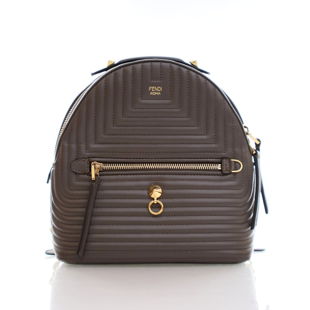 Fendi リュック レザー Fendi Leather DotCom Backpack - Luxe Du Jour