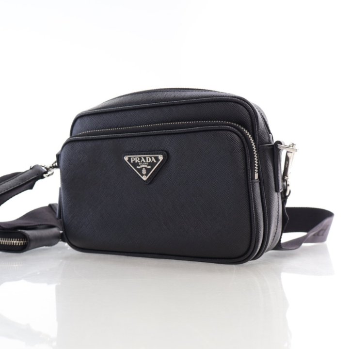 ショルダーバッグ・ポシェット PRADA SHOULDER BAG (1BH218R064 F0040) Prada Small Leather Shoulder Bag | Black | FARFETCH