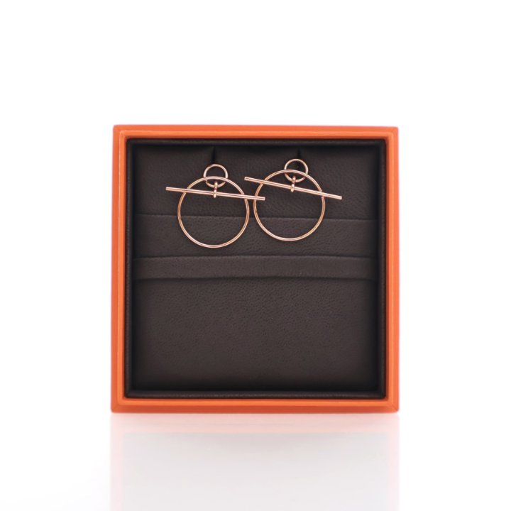 Hermes Loop earrings, medium model 関税込 Loop earrings, medium model | Hermès USA