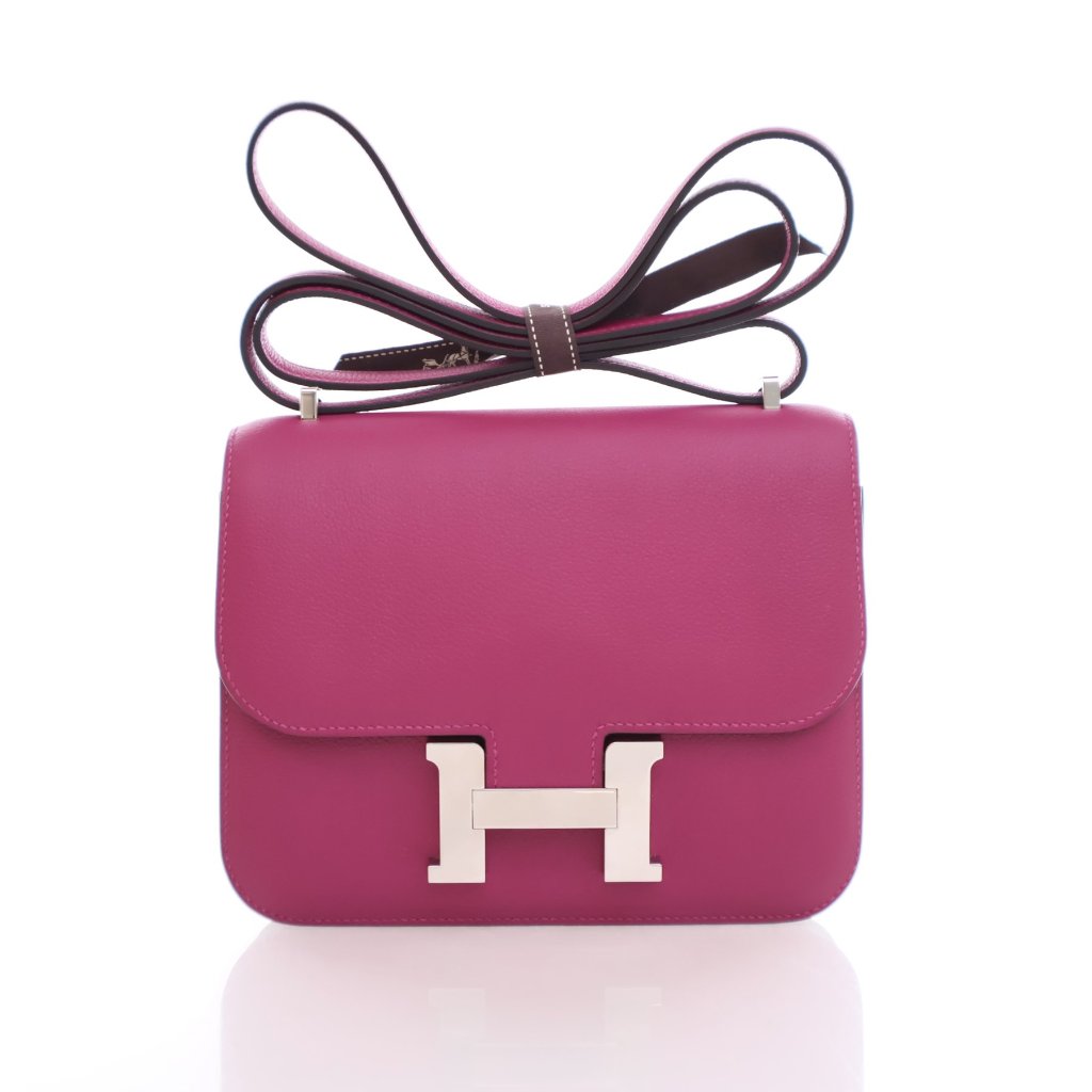 Hermes Constance 18 Rose Pourpre Evercolor - Luxe Du Jour