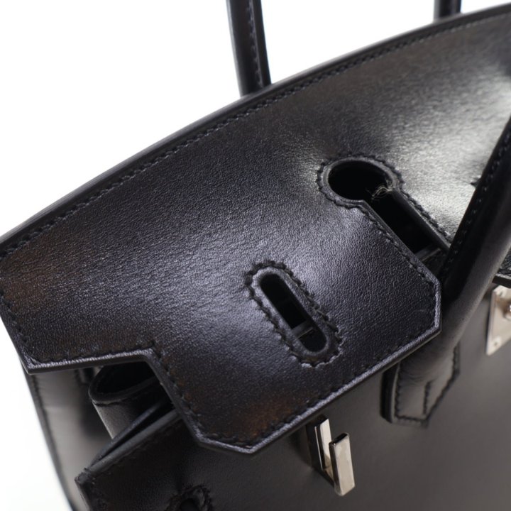 Hermes Noir Box Calf Birkin 25 - Luxe Du Jour