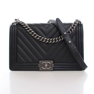 Chanel Boy Bag Large Black Caviar