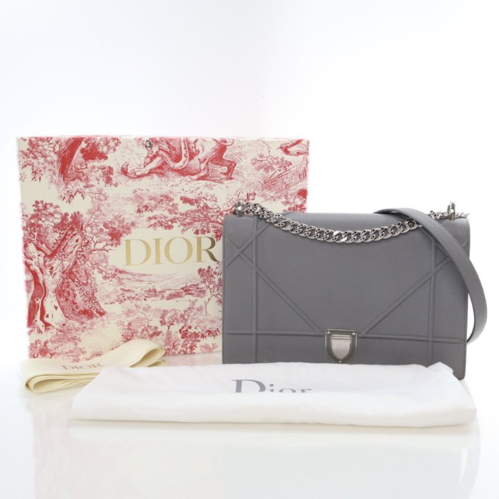 ◆希少◆VINTAGE◆【DIOR】2017*Diorama*パテントレザー*バッグ 4137_Dior_Diorama_Medium_Silve
