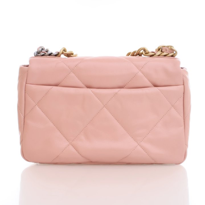 Chanel 19 Flap Small Pink Goatskin Luxe Du Jour