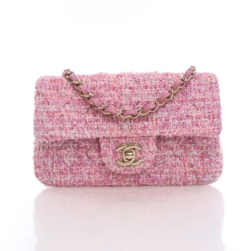 Chanel Mini Rectangle Pink Tweed