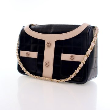 【エレガントに魅せる♪】CHANEL バケットバッグ CHANEL シャネル バッグ チェーン バケットバッグ ホワイト グレ