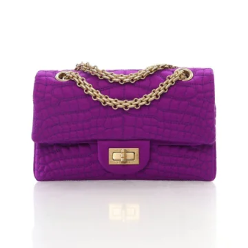 Chanel Reissue 255 Purple Satin