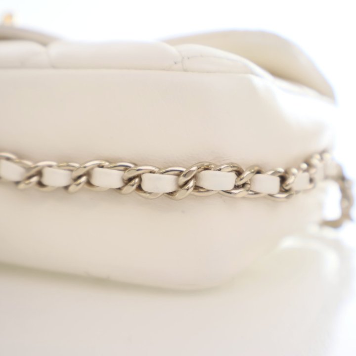 Chanel Mini White Lambskin My Precious Flap Bag - Luxe Du Jour