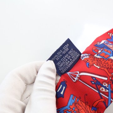【新作！馬モチーフが可愛い】HERMES Twilly セ・ラ・フェット１ Ex-Libris Marble Silk Twilly | Hermès USA