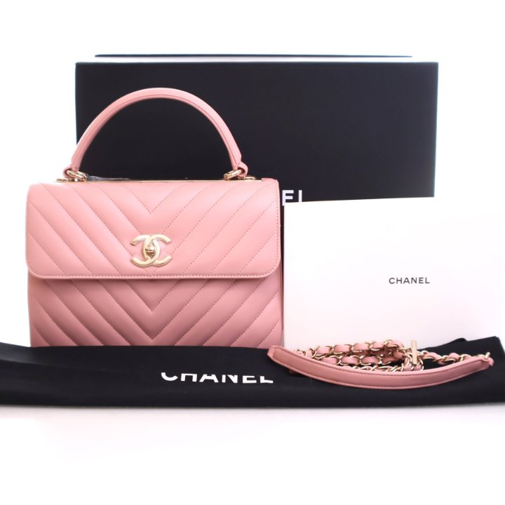 Chanel Small Lambskin Trendy CC Top Handle Bag Luxe Du Jour