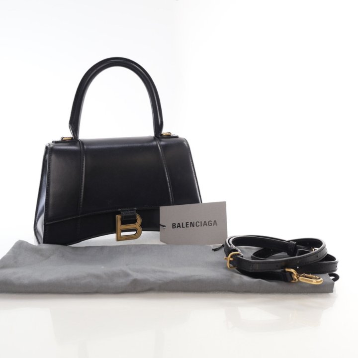 【送料・関税込】BALENCIAGA HOURGLASS S 593546 1QJ4M 1000 Women's Hourglass Handbag Small in Black | Balenciaga US