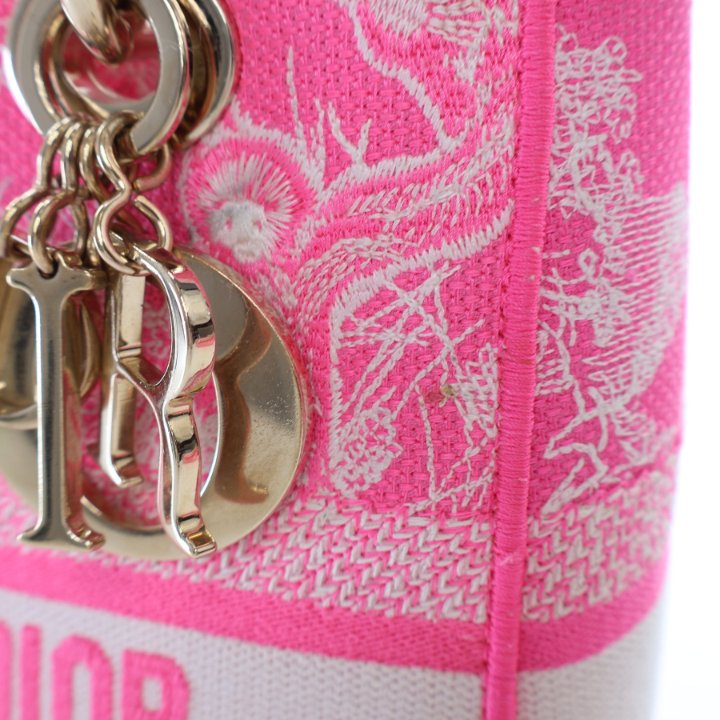 Dior Medium Toile De Jouy Embroidered Lady D-Lite - Luxe Du Jour