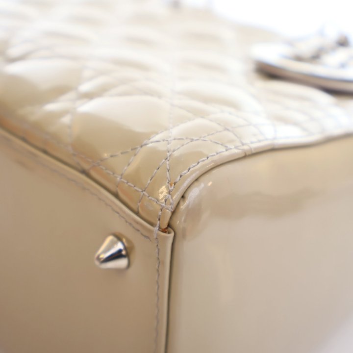 Dior Medium Cannage Patent Lady Dior - Luxe Du Jour
