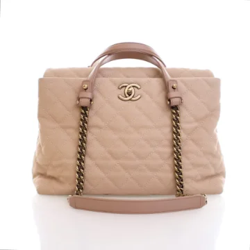 Chanel Portobello Tote Beige Caviar