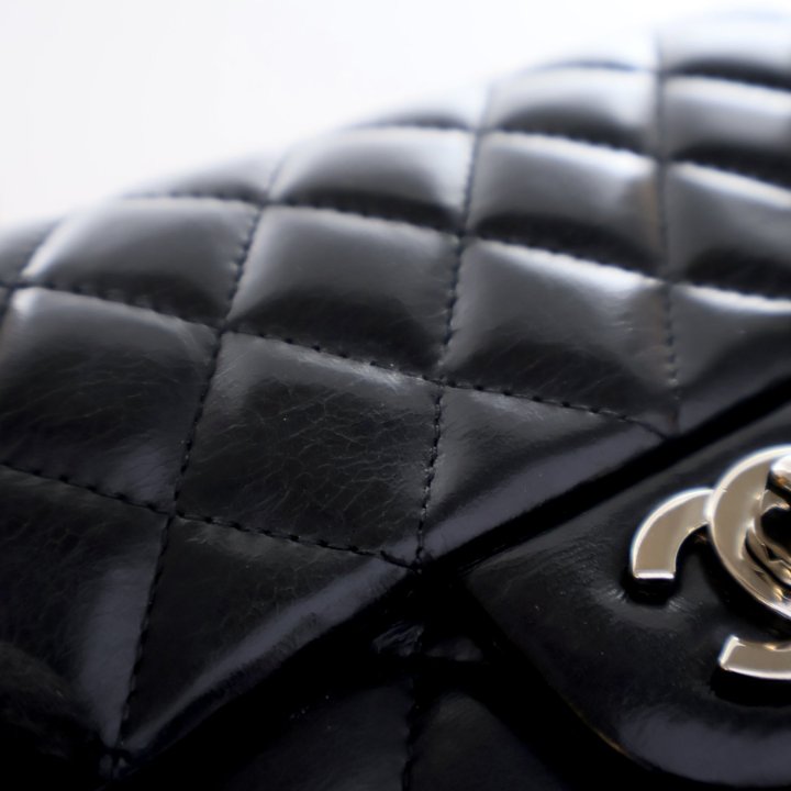 Chanel Mini Black Lambskin Square Classic Flap Bag - Luxe Du