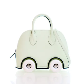 Hermes Bolide On Wheels Mini Vert Fizz Epsom