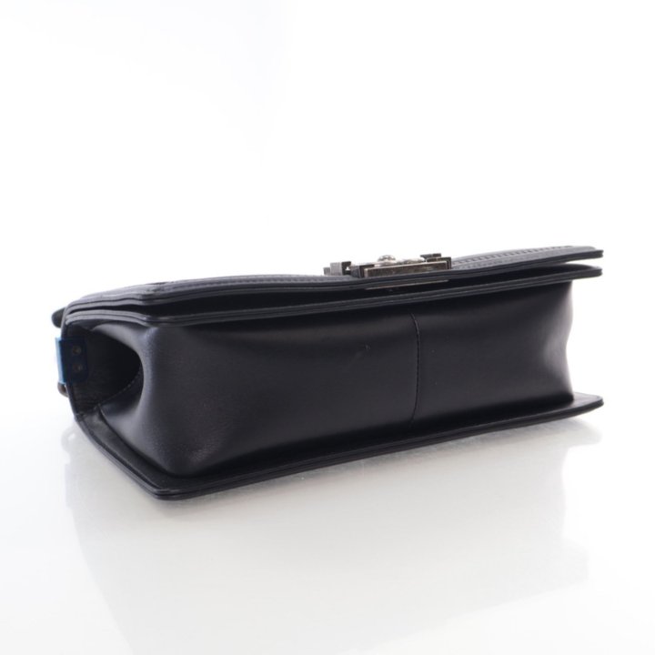 Chanel Medium Bicolor Woven Calfskin Boy Bag - Luxe Du Jour