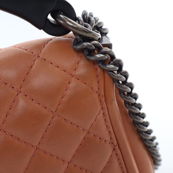 Chanel Prestige Top Handle Flap Brown Blush Calfskin - Luxe