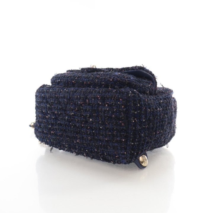 Chanel Fantasy Tweed Backpack Navy Blue - Luxe Du Jour