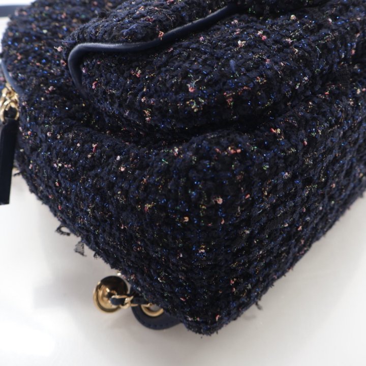 Chanel Fantasy Tweed Backpack Navy Blue - Luxe Du Jour display picture 2