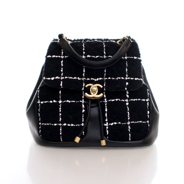 Chanel Mini Backpack Black Tweed - Luxe Du Jour