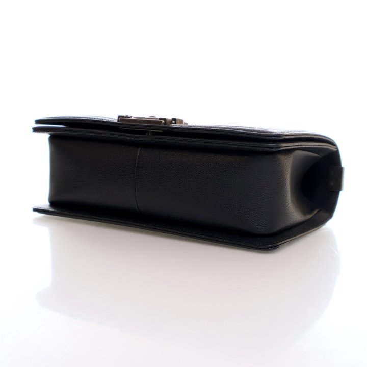 Chanel Medium Black Caviar Boy Bag - Luxe Du Jour