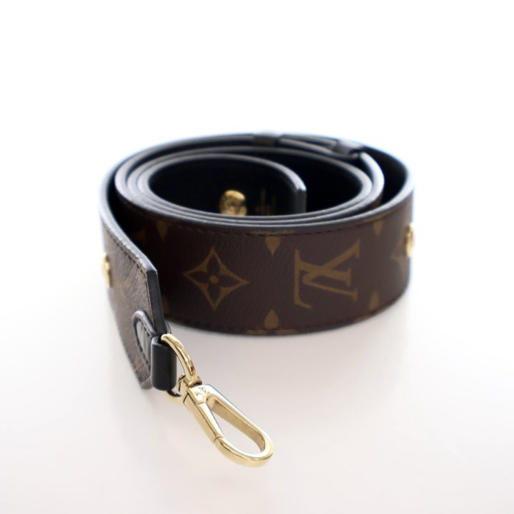 LOUIS VUITTON ストラップ オレンジ/ブラック ショルダーストラップ（調整不可、幅4cm） モノグラム・リバース