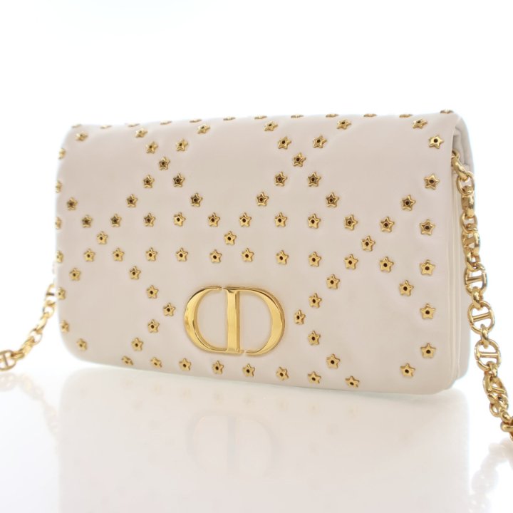 Dior Lucky Star Studded Calfskin Macrocannage Caro Bag - Luxe Du Jour