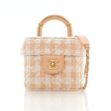 ショルダーバッグ・ポシェット × ヴィンテージ(中古) Chanel Tweed Top Handle and Shoulder Bag CHANEL * 1994 Tweed Top Handle Bag Set – AMORE Vintage Tokyo