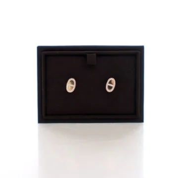 Hermes 18k Rose Gold Chaine d'ancre Contour Earrings