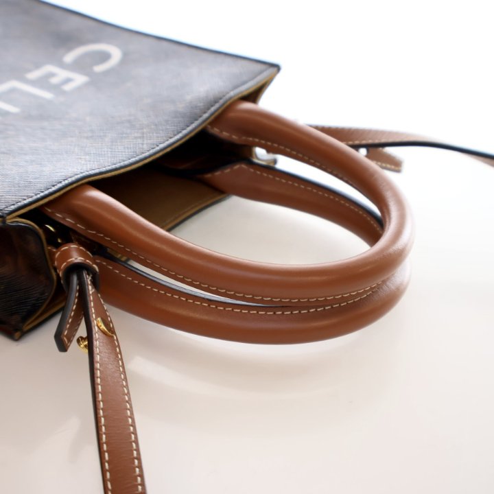 Celine Mini Triomphe Canvas Vertical Cabas - Luxe Du Jour