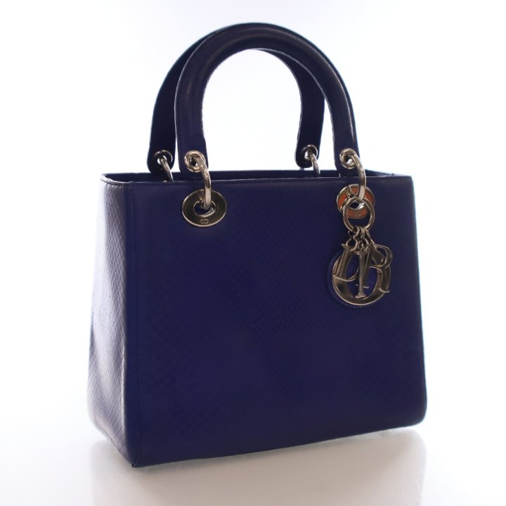【ヴィンテージ】Rank:S☆Dior Blue Mongtaigne30 Medium バック Dior Medium Python Lady Dior - Luxe Du Jour