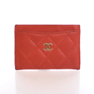 Chanel Red Caviar Card Holder