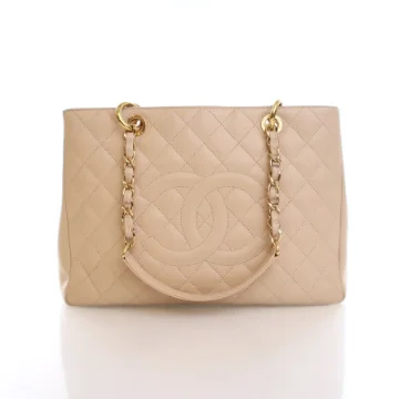 Chanel Beige Caviar Grand Shopper Tote (GST)
