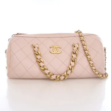 Chanel Pink Caviar Fashion Therapy Bowling Bag