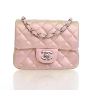 Chanel Mini Pink Lambskin Square Flap
