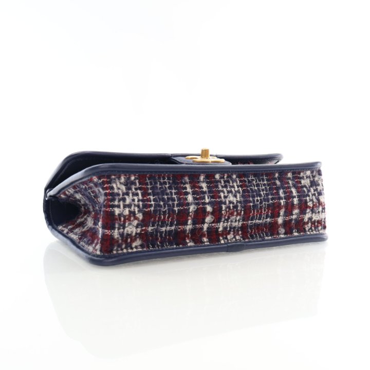 ショルダーバッグ・ポシェット × ヴィンテージ(中古) Chanel Tweed School Memory Rectangle Bag Chanel Small Multicolor Tweed School Memory Flap Bag - Luxe