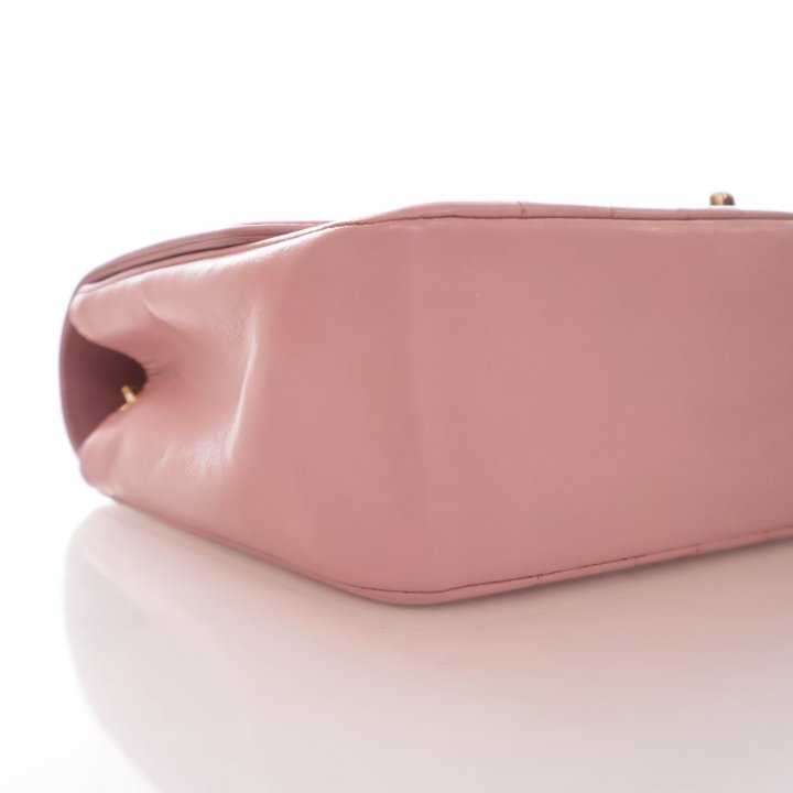 Chanel Vintage Medium Pink Lambskin Diana Flap Bag - Luxe Du