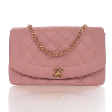 Chanel Medium Pink Lambskin Vintage Diana