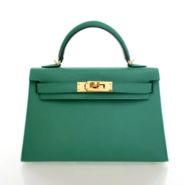 Hermes Vert Jade Epsom Mini Kelly
