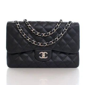 Chanel Jumbo Black Caviar Classic Flap