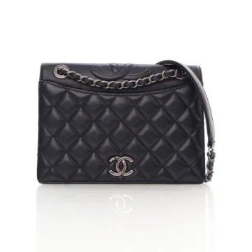 Chanel Black Lambskin Ballerine Flap