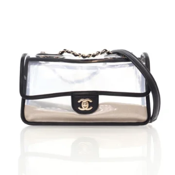 Chanel Clear PVC Naked By the Sea Flap