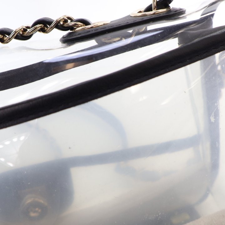 国内発送シャネル サンド バイ ザ シーPVC Chanel Sand By The Sea Flap Bag Pearl PVC Clear – leefluxury.com