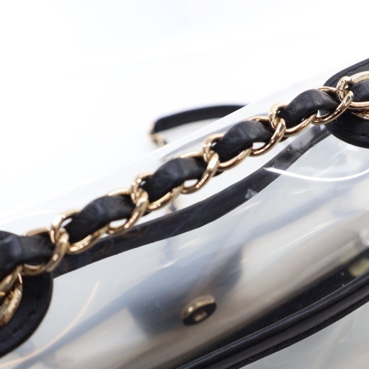 Chanel Medium Clear PVC Sand By the Sea Flap Bag - Luxe Du Jour